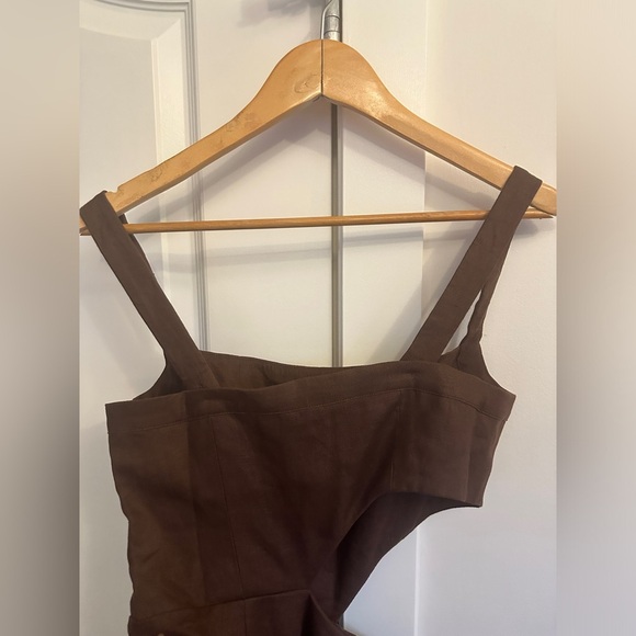 NEW Reformation Satori  Linen Maxi Dress in Brown | size 4 - Picture 15 of 15